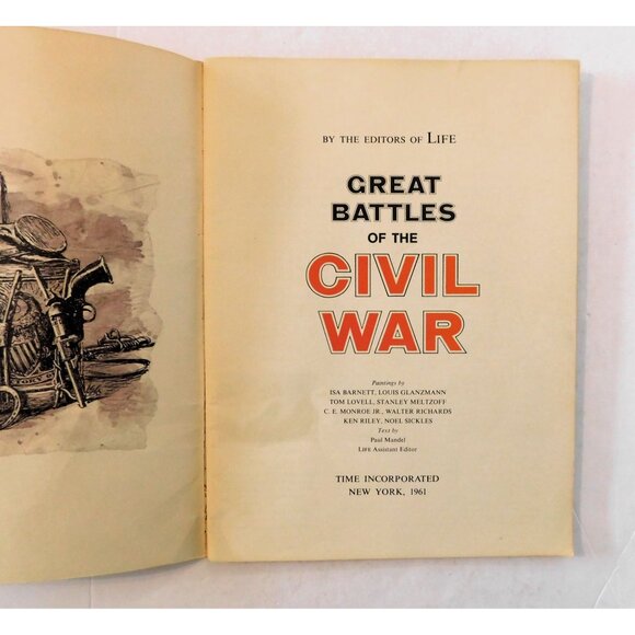 Great Battles Of The Civil War By Life Editors Vintage 1961 Historical Softcover - Picture 3 of 5